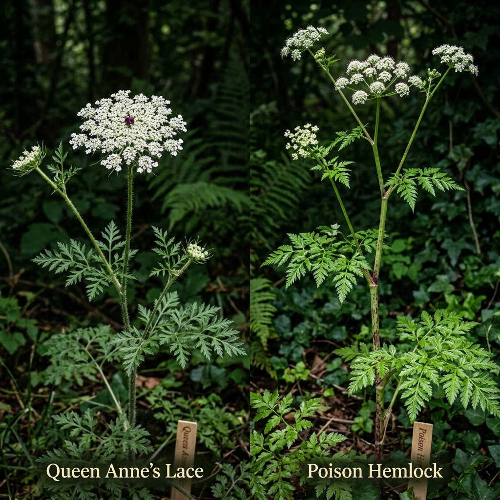 Queen Anne’s Lace vs. Poison Hemlock — The Difference That Actually Matters